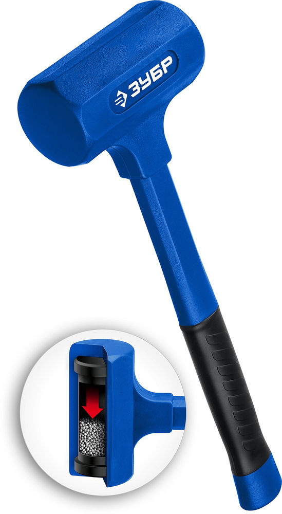 Молоток безынерционный 60 мм, 1800 г ЗУБР БМО Профессионал 2049-1800