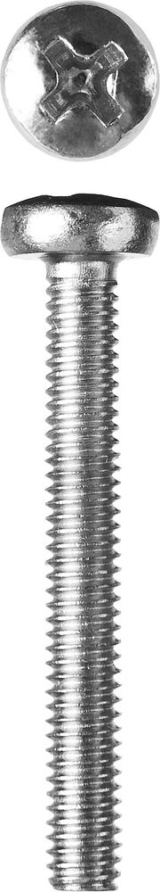 Винт с полусферической головкой M4?30 мм DIN 7985 кл. пр. 4.8 цинк 5 кг ЗУБР 303150-04-030