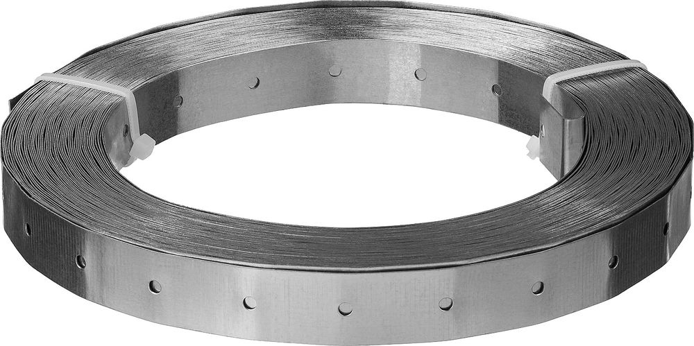 Лента тарная перфорированная 20 х 0.55 мм, 25 м, цинк ЗУБР ПТЛ 310248