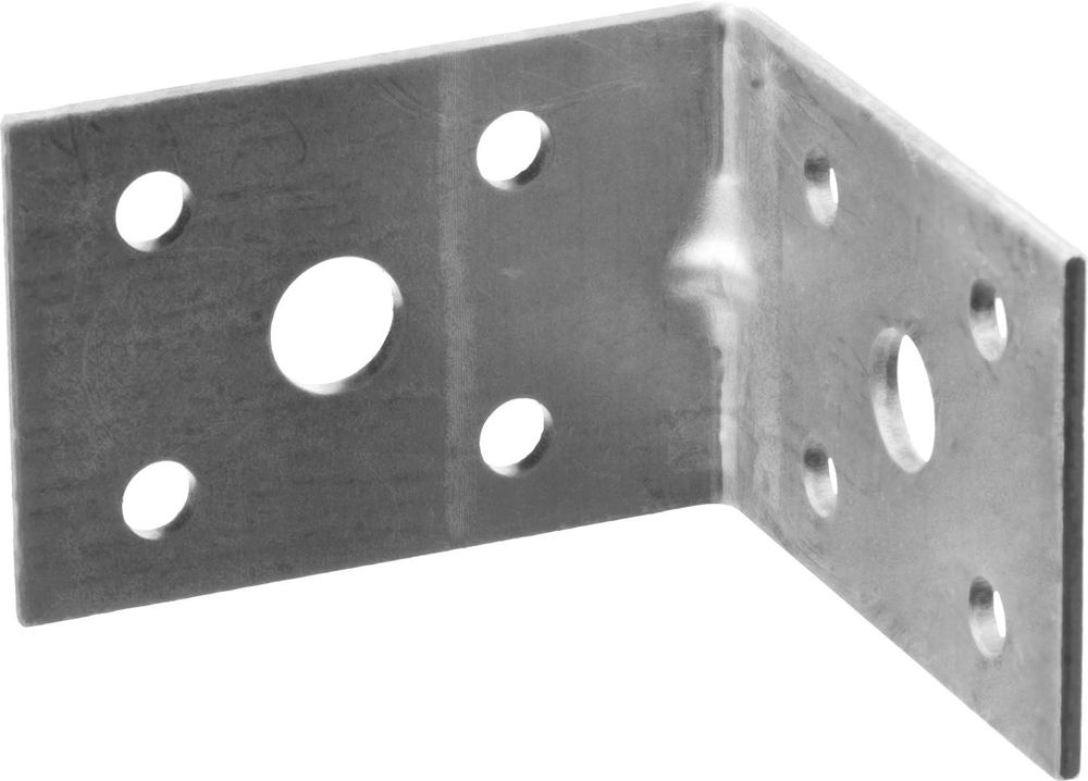Крепежный уголок усиленный УКУ-2.0 35 x 50 x 50 x 2 мм, цинк ЗУБР 310116-35-050