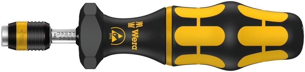 7446 ESD Kraftform Отвёртка-битодержатель динамометрическая антистатическая 11.0-29.0 in?lbf, патрон Rapidaptor, 1/4 D6.3/F6.3 (WE-074734)