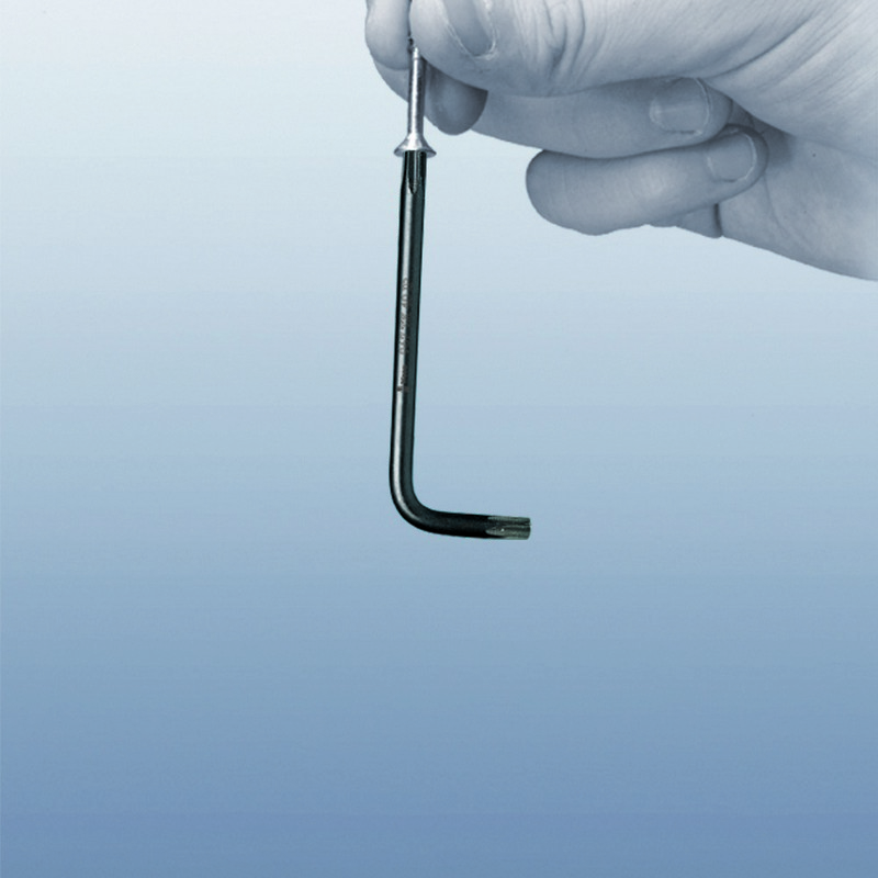 Г-образный ключ TX 15 x 90 мм с фиксацией TORX HF BlackLaser серия 967 L Wera WE-024163