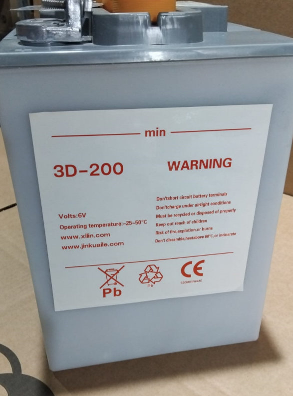 Аккумулятор свинцово-кислотный (WET) 6В/200Ач 245х190х280 для штaбeлеров CDDK/CDDR (1019598)