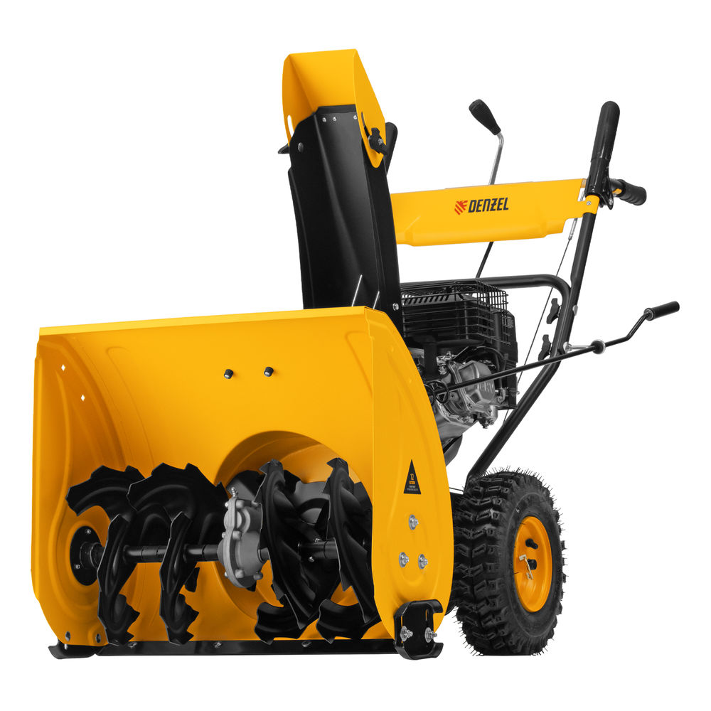 Бензиновая снегоуборочная машина SBM 610, 212 cc, ручной старт, фара Denzel (97653)