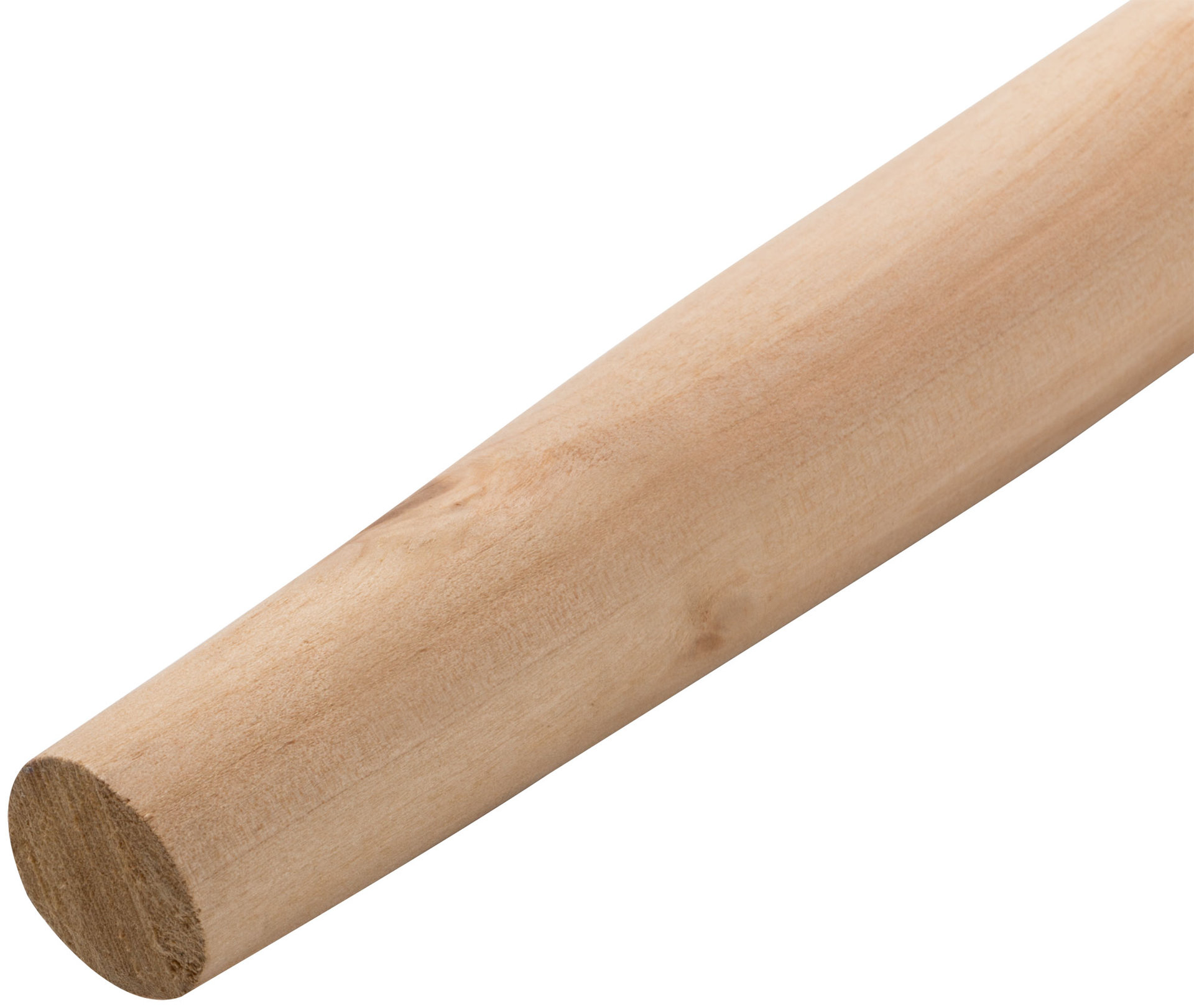 Черенок березовый для снеговых лопат, валиков, маховых кистей, диам. 29 мм, L=1200 мм, первый сорт (76905)