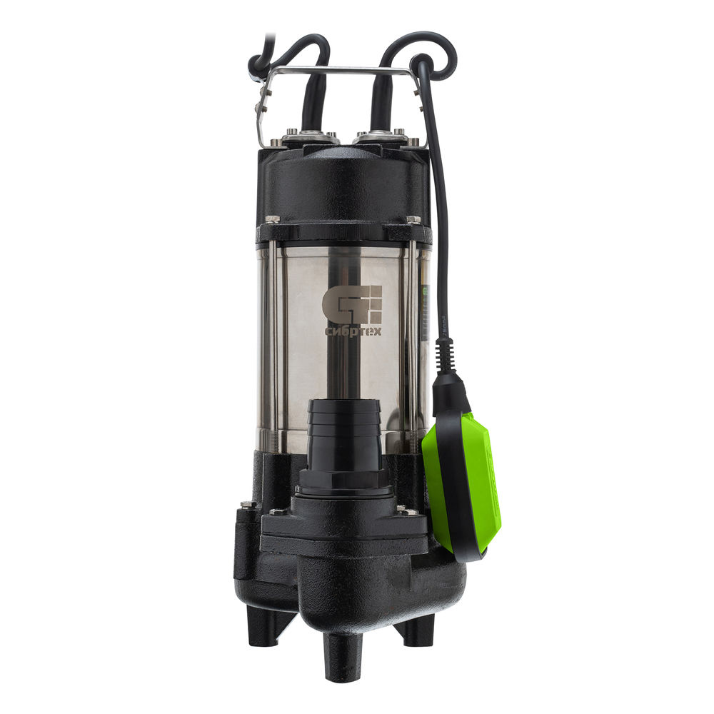 Фекальный насос СФН450, 450 Вт, напор 15 м, 21000 л/ч Сибртех (99802)