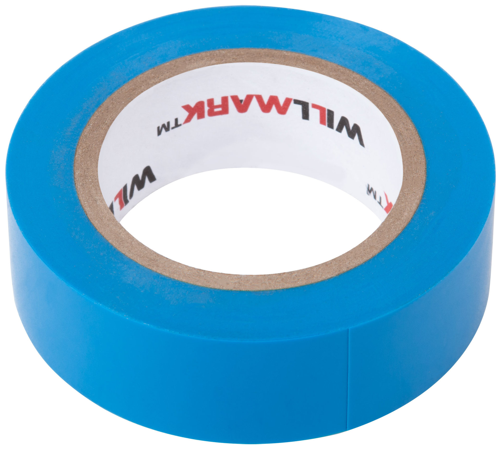Изолента ПВХ самозатухающая WILLMARK 19 мм х 0,16 мм х 10 м ( синяя ) (11011)