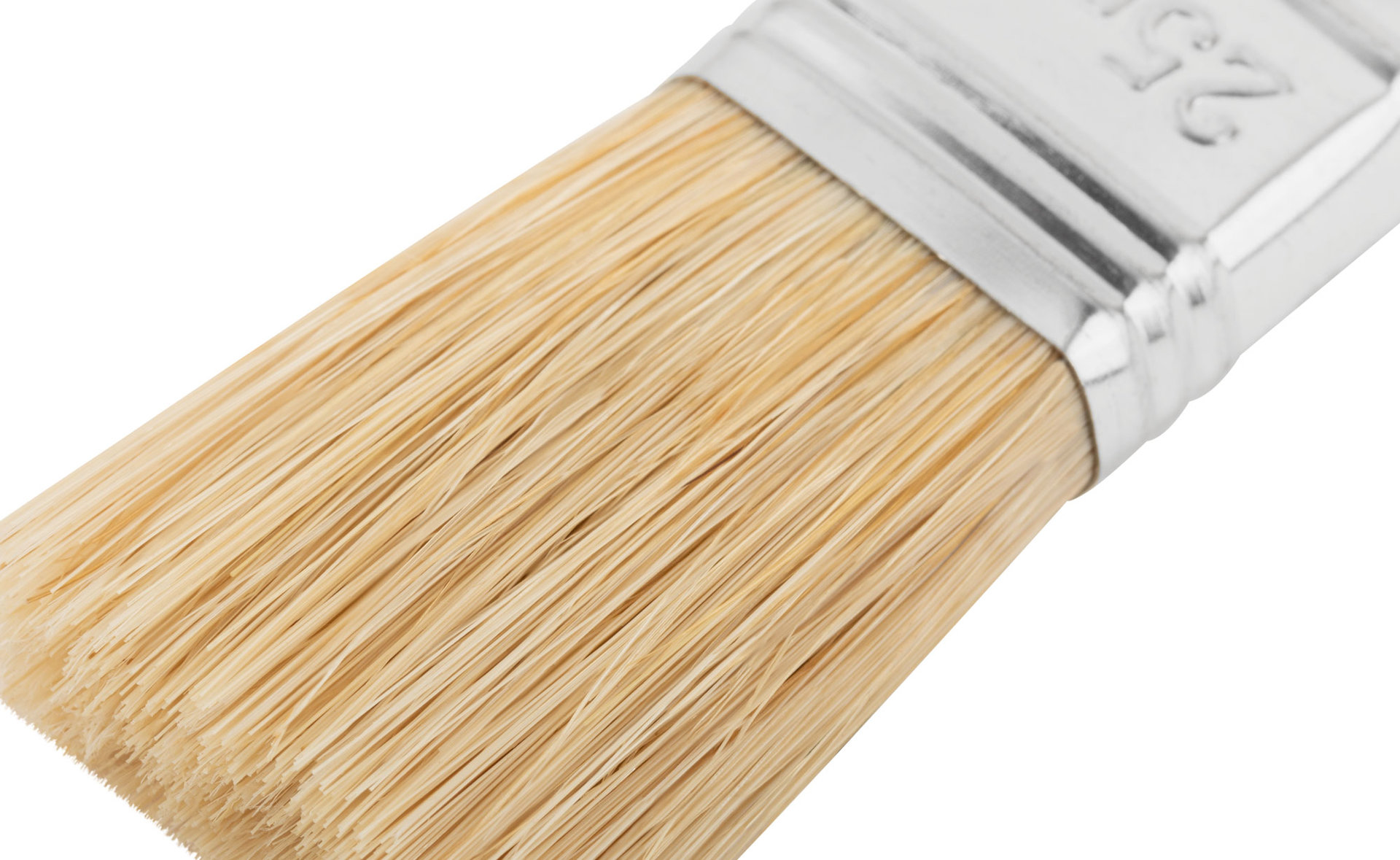 Кисть флейцевая, натур. щетина, 55% топс, лакиров.ручка, ширина 25 мм (30-0011)