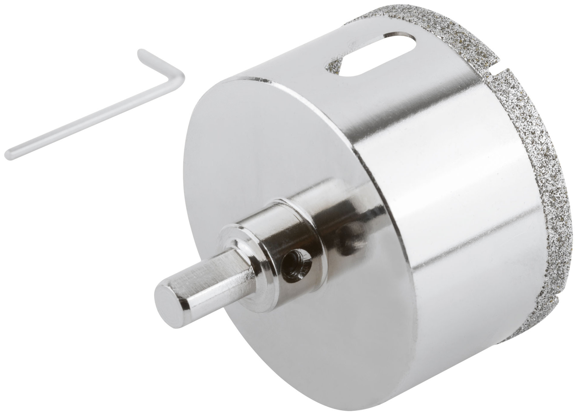 Коронка кольцевая по керамограниту, камню и кафелю алмазная с центровочным сверлом 68х70 мм (16225)