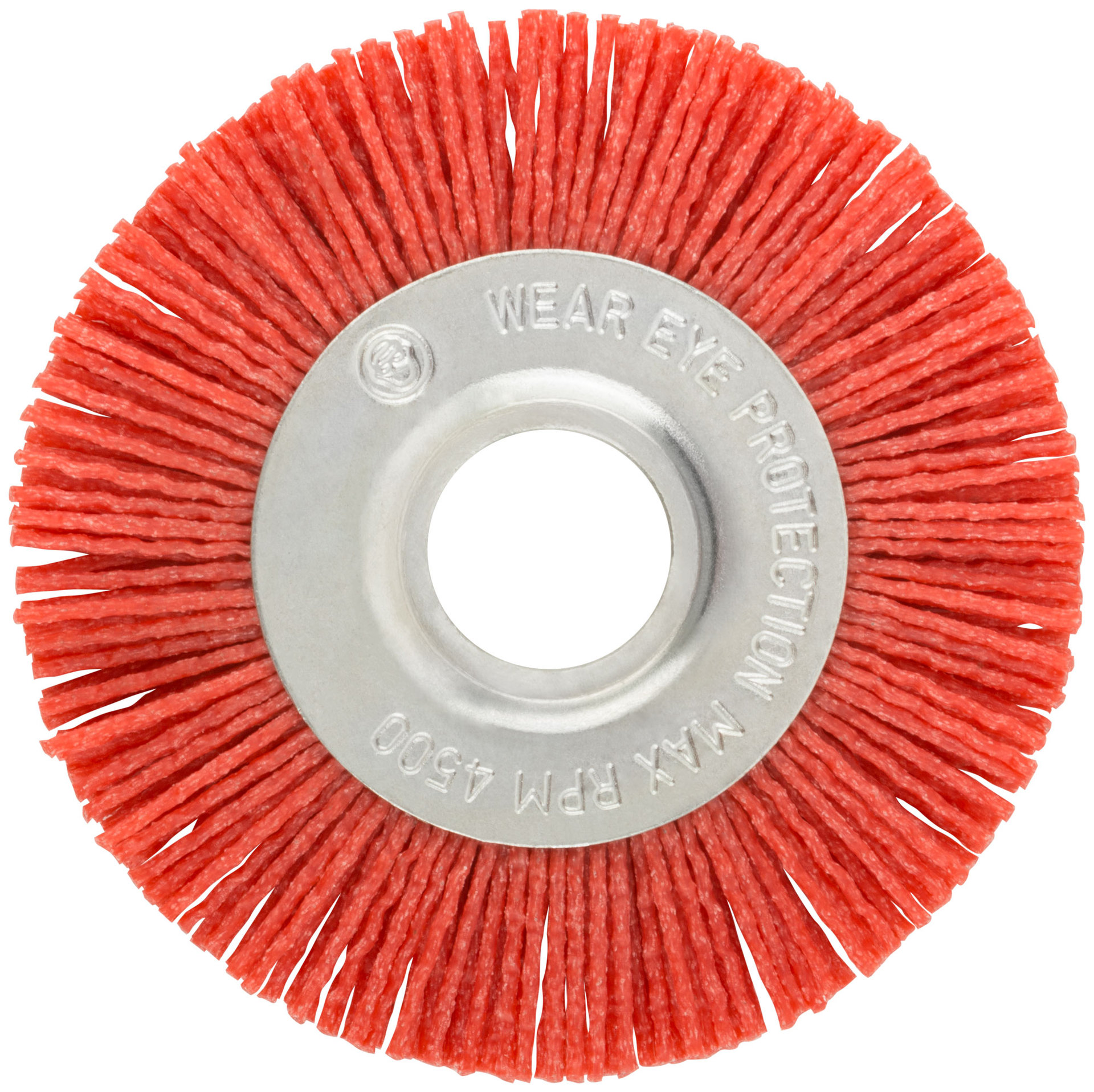 Корщетка-колесо нейлоновая, посадочный диаметр 22,2 мм, Профи 100 мм (38791)