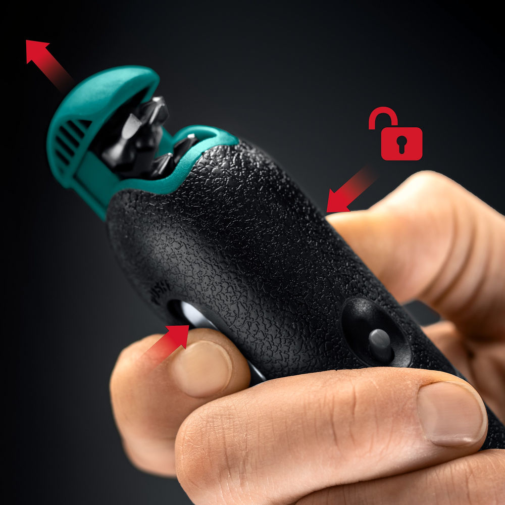 Набор: рычажная реверсивная отвертка с битами 6 шт EXTREM KRAFTOOL 25899