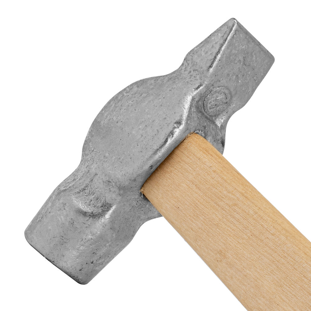 Молоток слесарный, 600 г, круглый боек, деревянная рукоятка (10241)