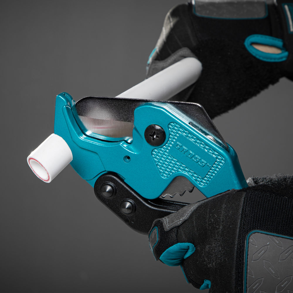 Ножницы для резки изделий из ПВХ, универсальные, D 42 мм, порошковое покрытие рукояток Gross (78424)