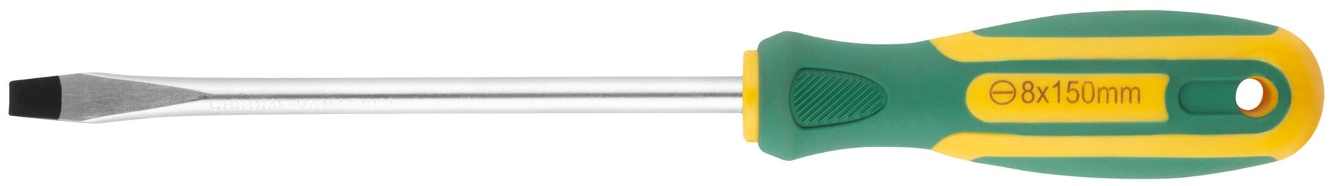 Отвертка Контур, CrV сталь, прорезиненная ручка 8х150 мм SL (55208)
