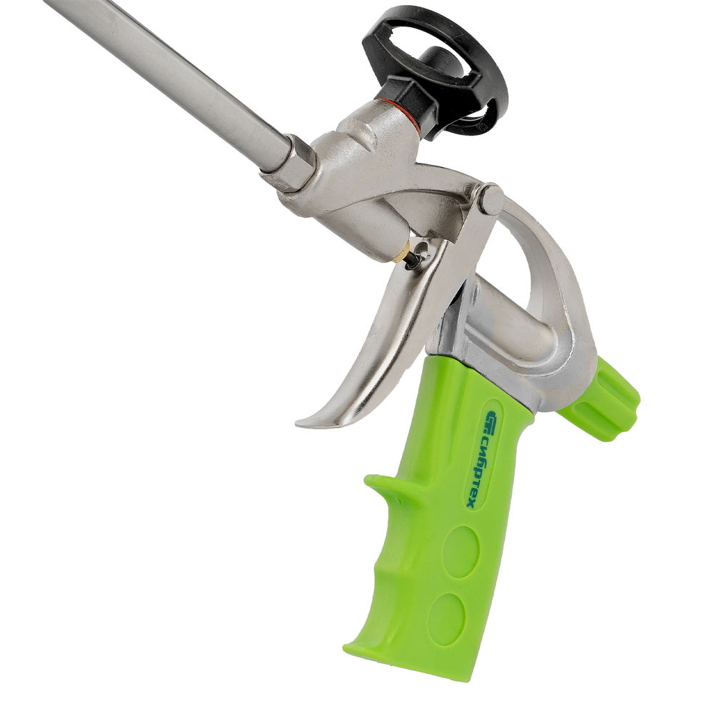 Пистолет для монтажной пены, усиленный алюминиевый корпус Сибртех (88671)