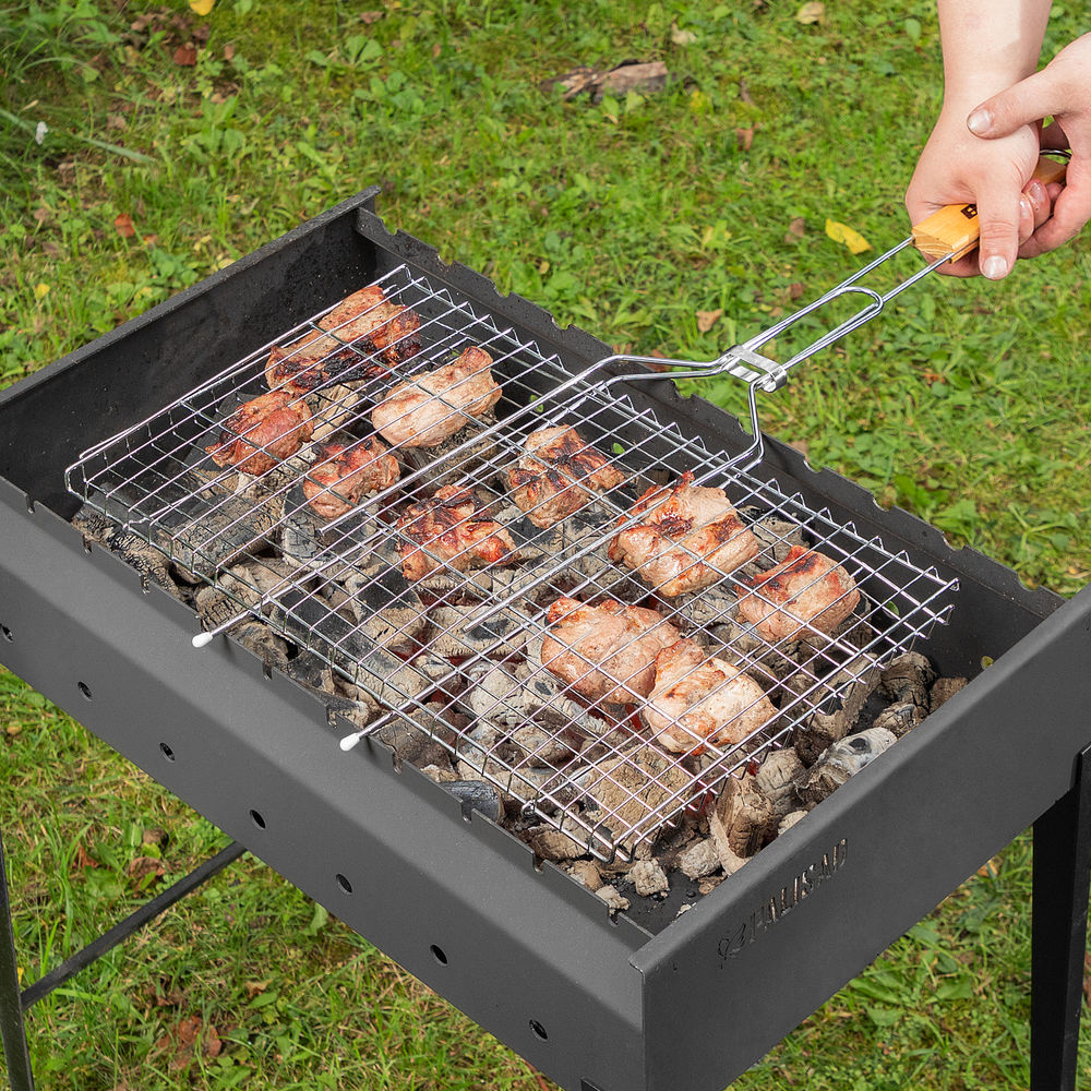 Решетка-гриль 260 х 450 мм, хромированная Sparta (69565)