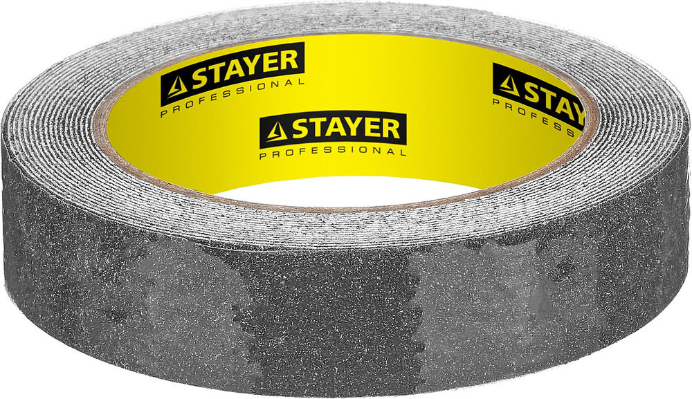 Лента клейкая противоскользящая 25 мм, 5 м, черная STAYER Professional 12270-25-05