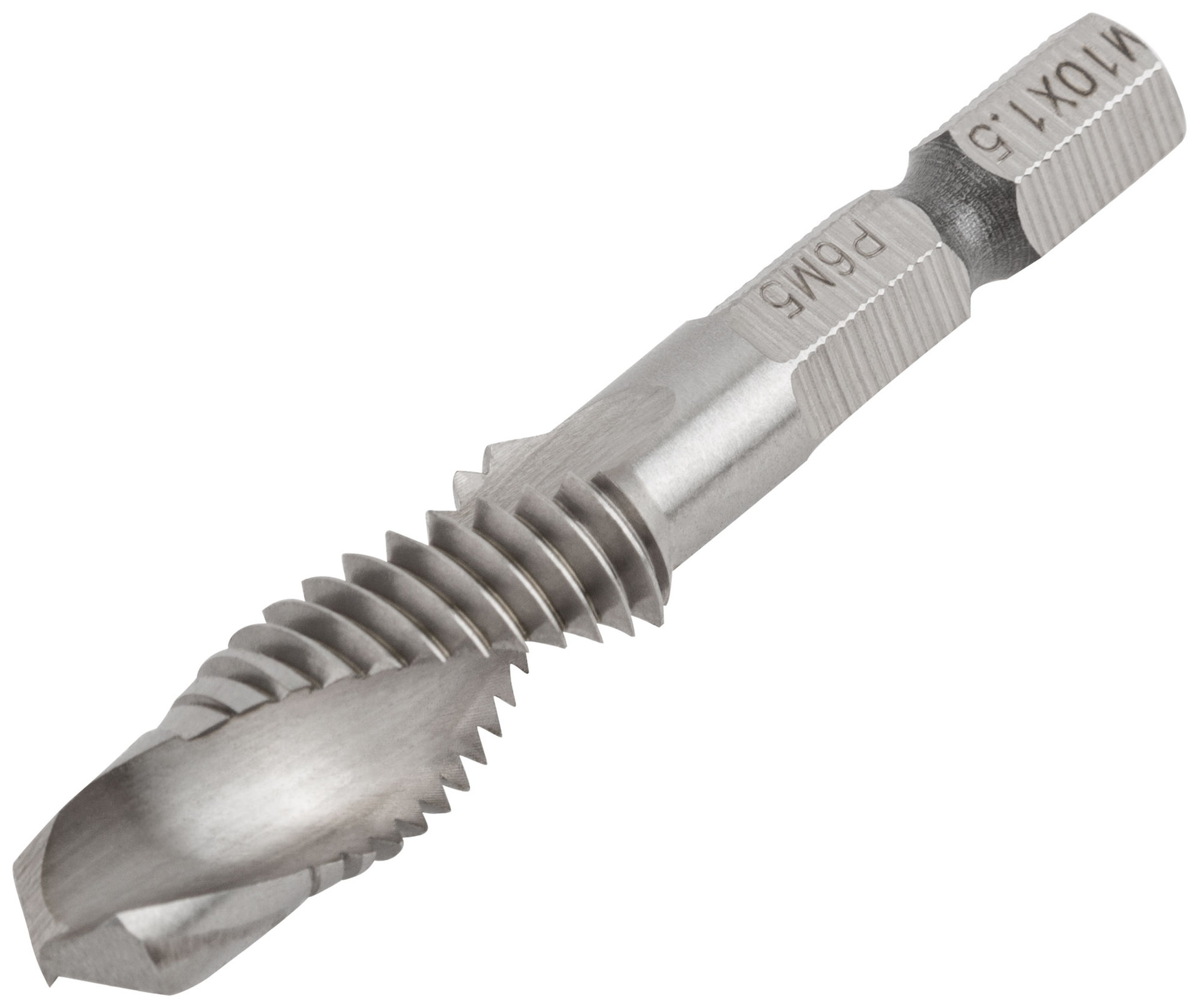 Сверло-Метчик комбинированное метрическое, быстрорежущая (HSS) сталь Р6М5, М10х1,5 мм, 26/59 мм (70908)