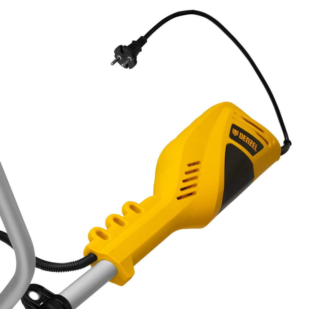 Триммер электрический TE-1400, 1400 Вт, 420 мм, катушка + диск, разборная штанга Denzel (96612)