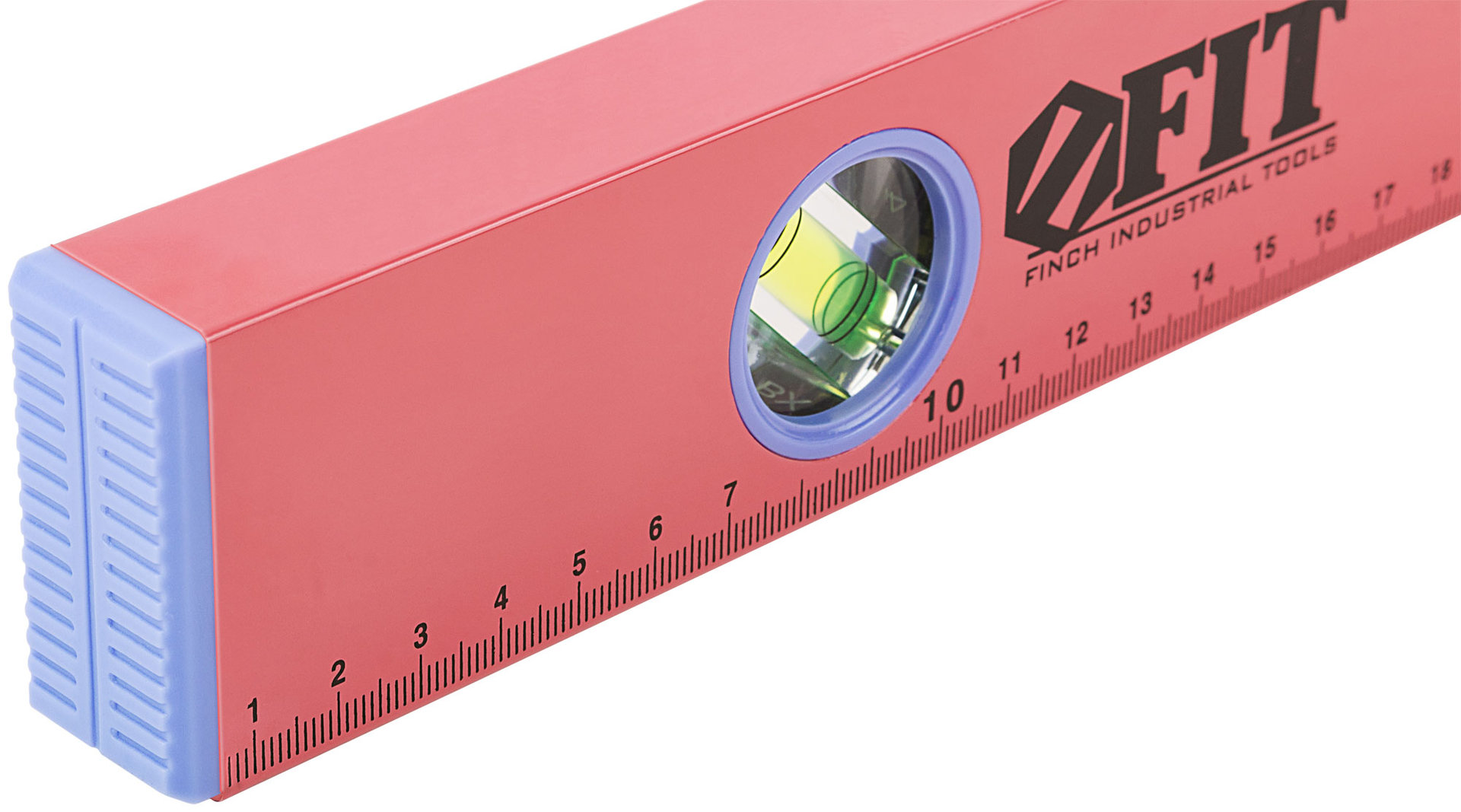 Уровень Стандарт, 3 глазка, красный корпус, фрезерованная рабочая грань, шкала 400 мм (18054)