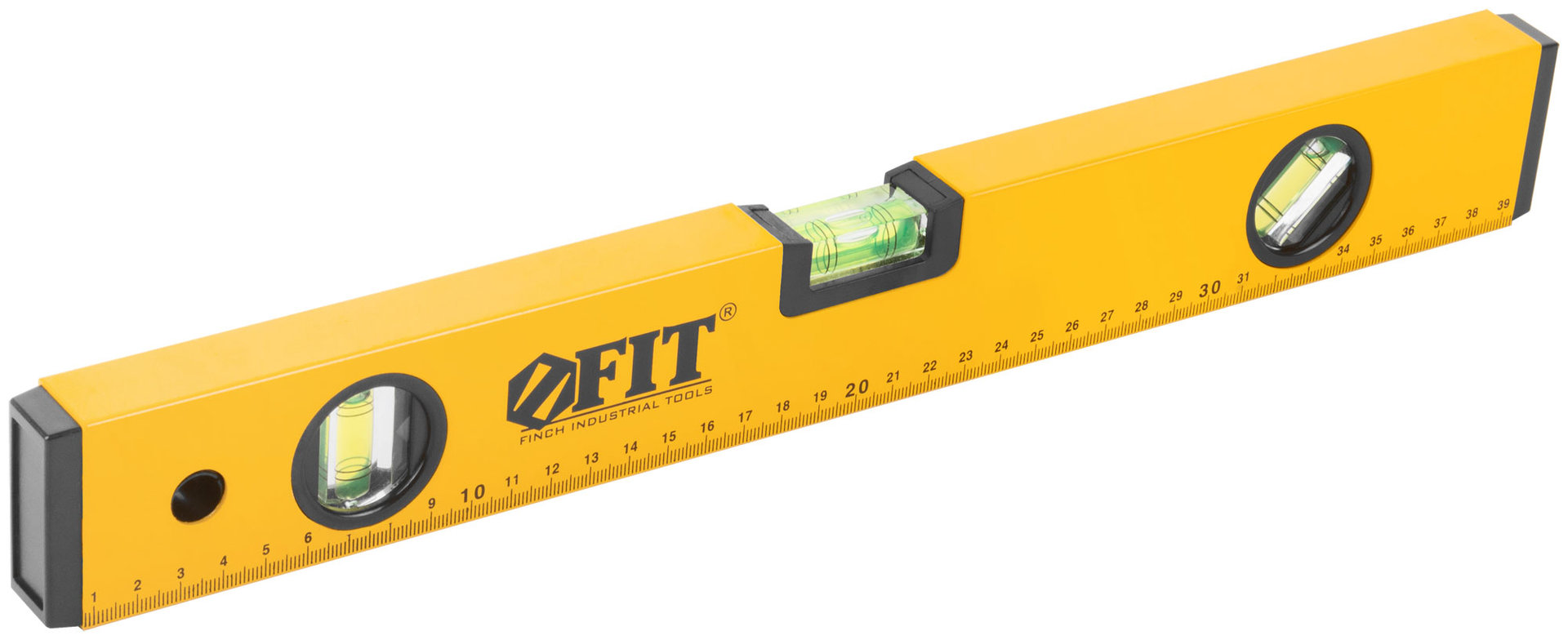 Уровень Стайл, 3 глазка, желтый усиленный корпус, фрезер. рабочая грань, шкала, Профи 400 мм (18204)