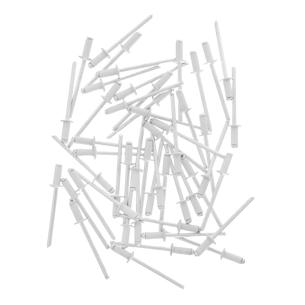 Заклепки 3.2 х 8 мм RAL 9003, сигнально-белые, 50 шт Matrix (40672)