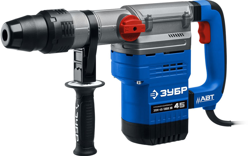 Перфоратор SDS-Max 45 мм 1350 Вт АВТ Профессионал ЗУБР ЗПМ-45-1350 ЭВ