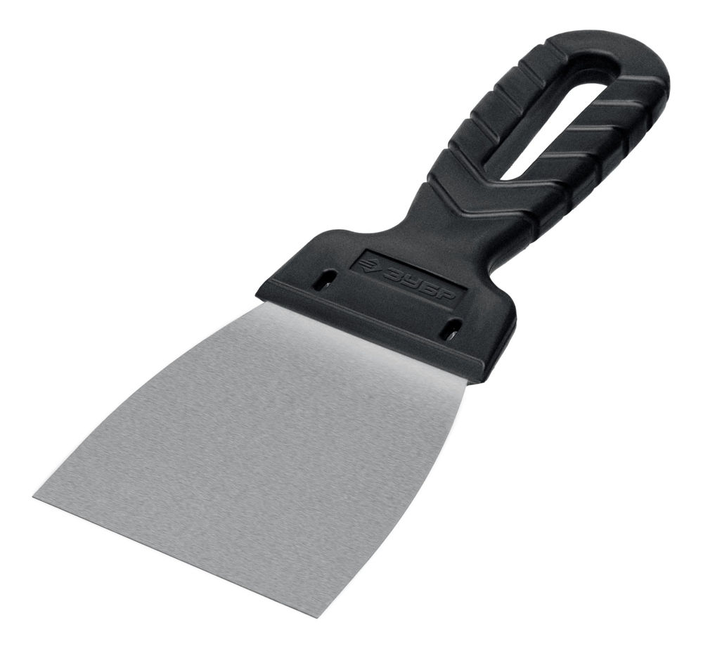 Шпатель нержавеющий 80 мм, пластиковая ручка ЗУБР 10077-08