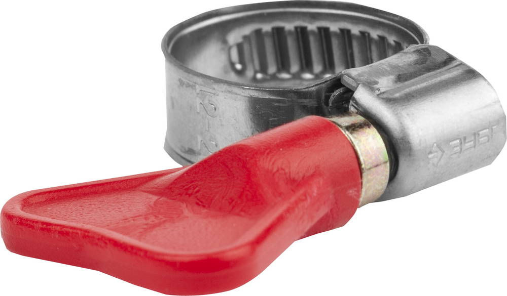 Хомут нержавеющий Бабочка 12 - 20 мм, накатная лента 9 мм, 2 шт ЗУБР Профессионал 37835-12-20