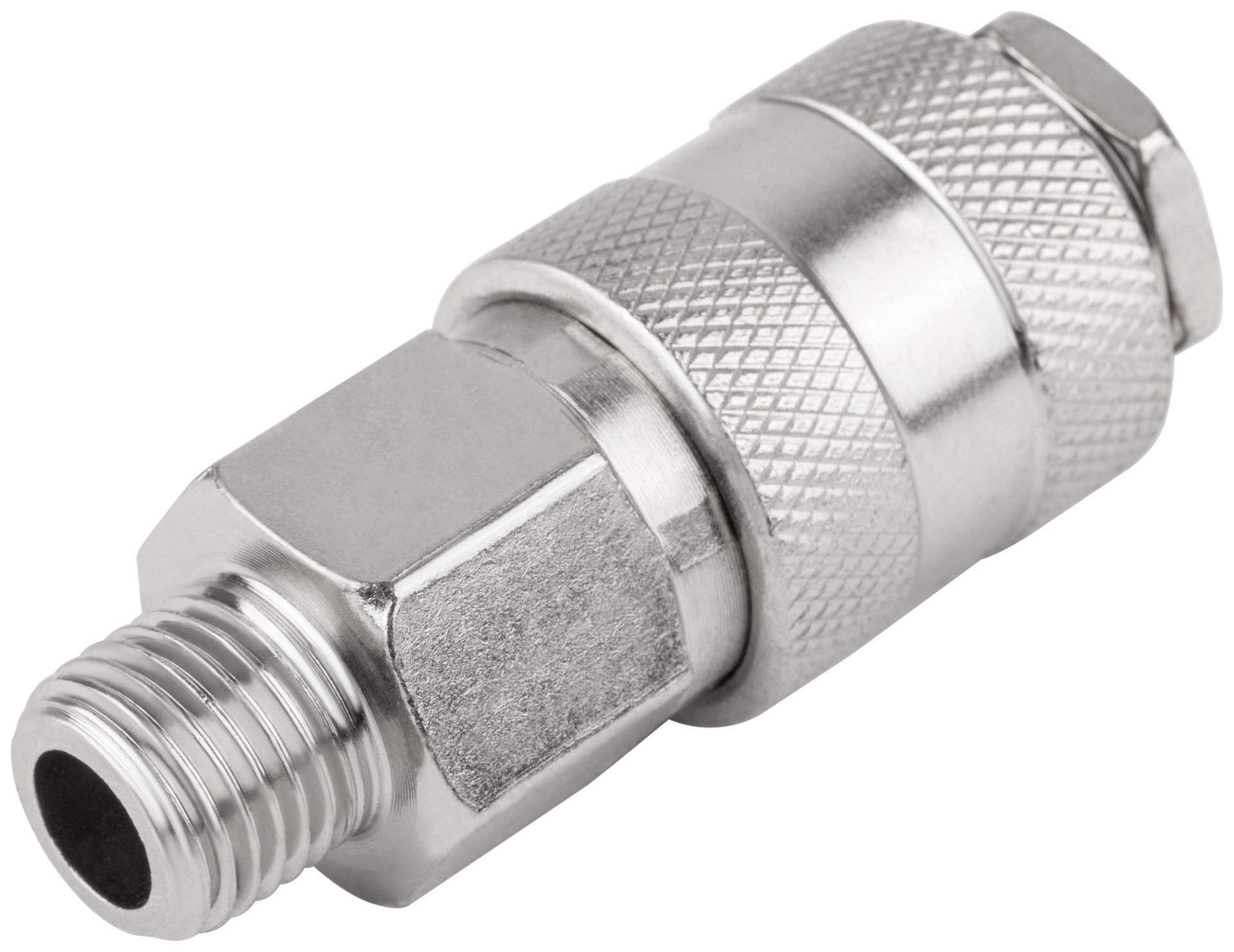 Адаптер быстросъемный с запорным клапаном с внешней резьбой 1/4 (81243)