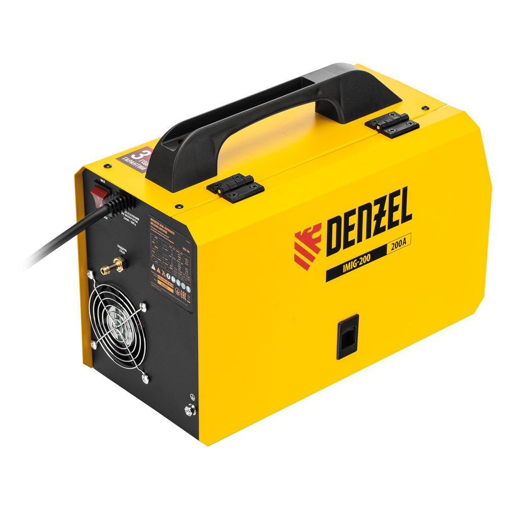 Аппарат инвертор. полуавтомат. cварки IMIG-200, 200 А, ПВ 60%, катушка 5 кг Denzel (94361)