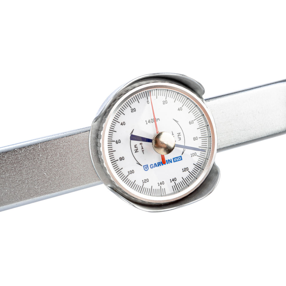 Динамометрический ключ 0-140 Нм, стрелочного типа, двусторонний, с приводным квадратом 1/2, GARWIN INDUSTRIAL, 504610-0140-12