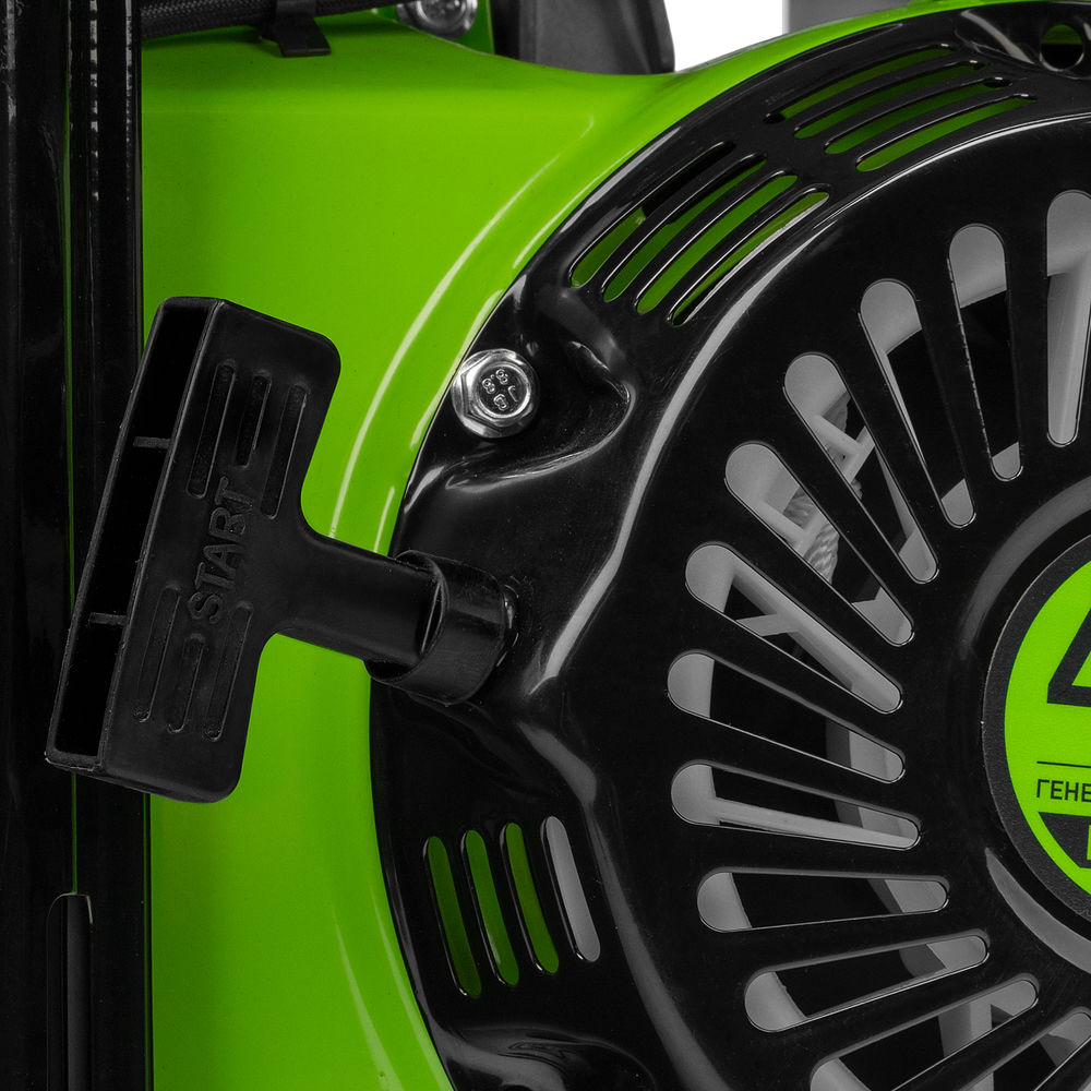 Генератор бензиновый БС-8000Э, 6,6 кВт, 230В, четырехтактный, 25 л, электростартер Сибртех (94549)