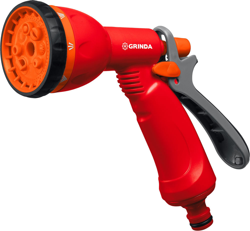 Поливочный пистолет P-8, 8 режимов, курок сзади, пластиковый GRINDA 8-427370_z02