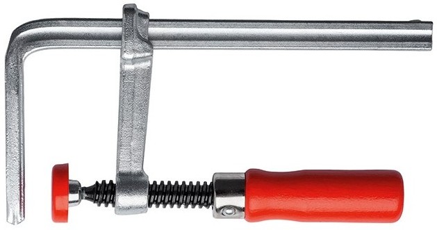 Струбцина цельностальная настольная 300/60, 1.8 кН, направляющая для пазов 12x8 мм GTR30B6 BE-GTR30B6