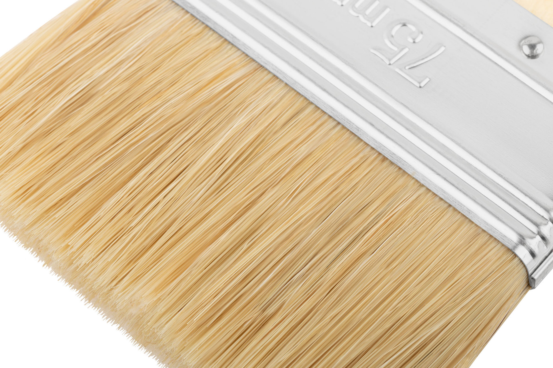 Кисть флейцевая, натур. щетина, 55% топс, лакиров.ручка, ширина 75 мм (30-0015)