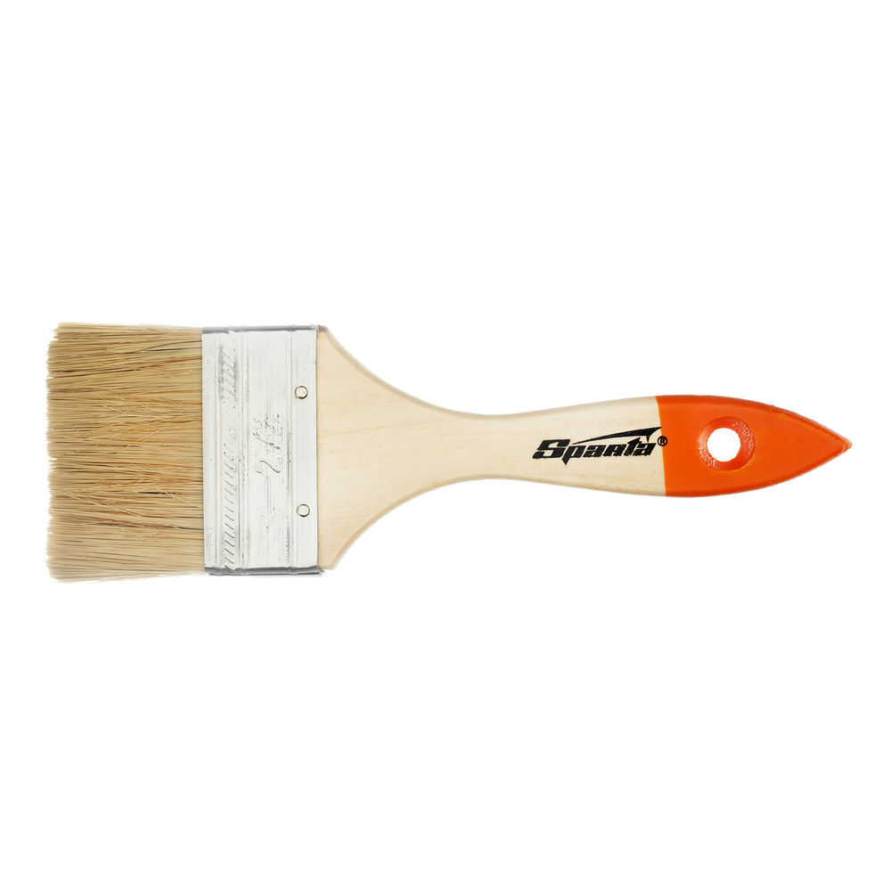Кисть плоская Slimline 2.5 (63 мм) натуральная щетина, деревянная ручка Sparta (824355)