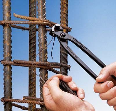 Клещи вязальные для арматурной сетки, 220 мм, фосфатированные (KN-9900220)