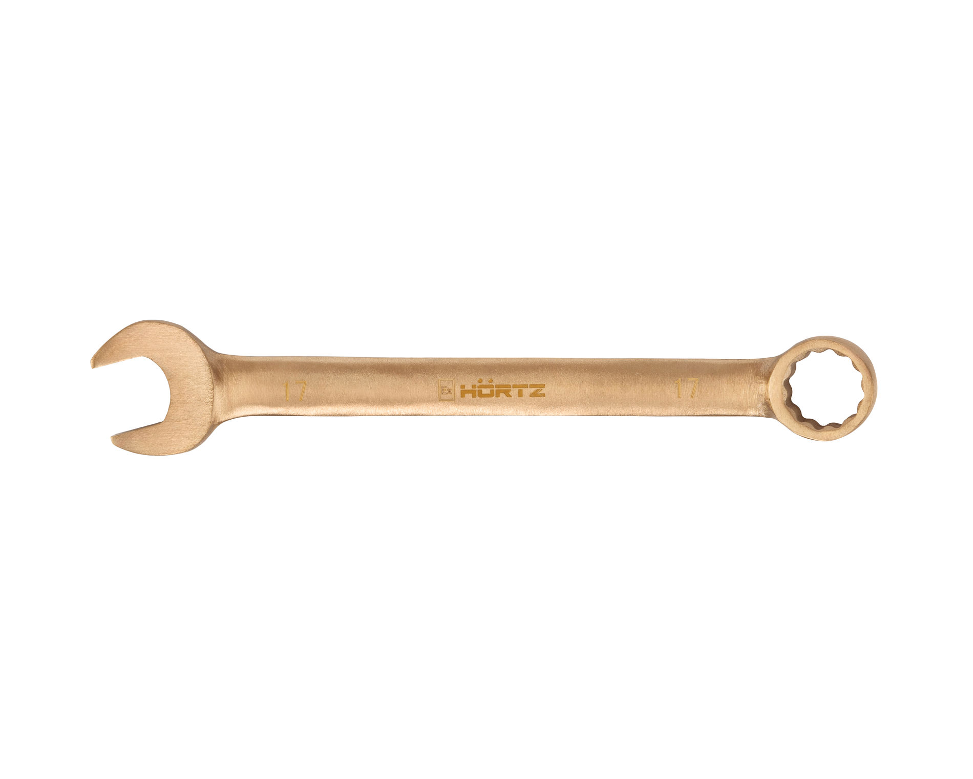 Ключ гаечный комбинированный 17х17 искробезопасный сплав BeCu 136-17, HORTZ