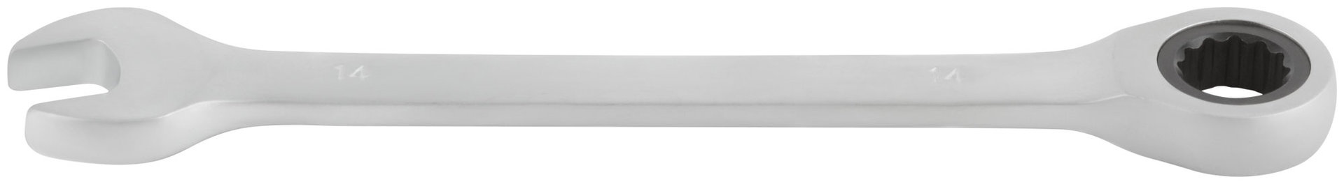 Ключ комбинированный трещоточный, CrV реверсивный механизм 14 мм (63464)