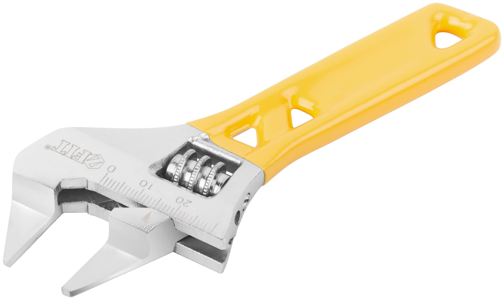 Ключ разводной Ультра, CrV, укороченный, обточен. узкие губки, шкала, экстра увелич.захват 140 мм ( 30 мм )