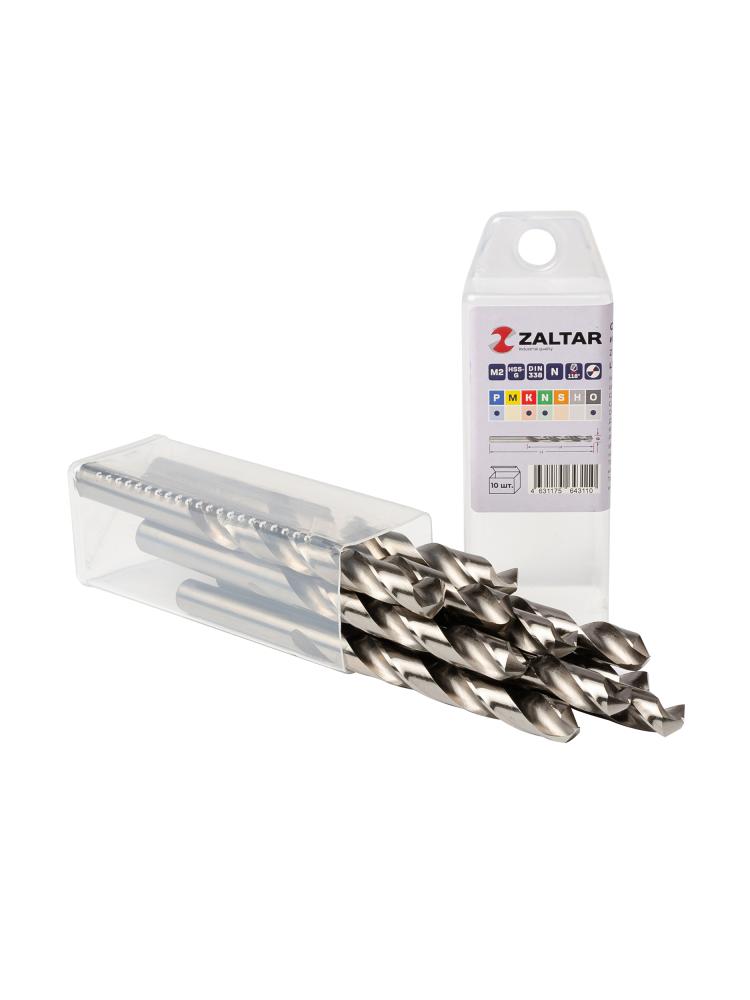 Комплект свёрл по металлу индустриальных, 10 шт, DIN 338, HSS-G, Тип N, 5xD, O10.00 мм (ZA-73100-S10)