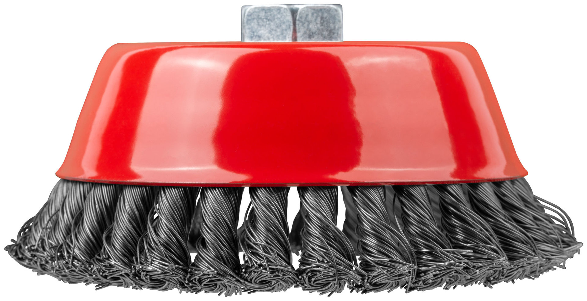 Корщетка-чашка, гайка М14, стальная витая проволока 150 мм (39470)