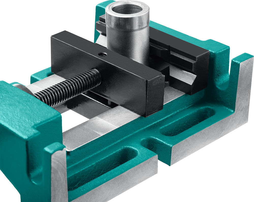 Тиски сверлильные станочные трехсторонние 100 мм KRAFTOOL 32716-100