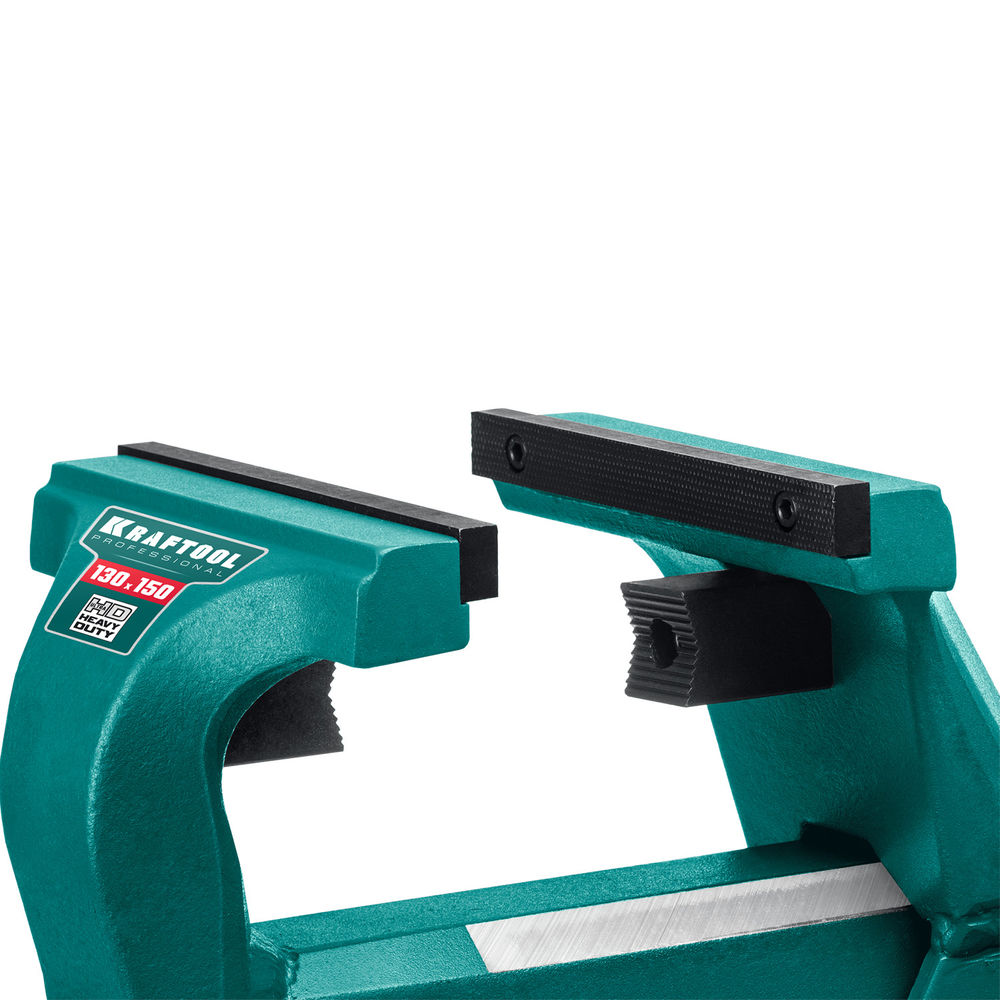 Кованые стальные тиски FORGE--130/150, с регулировкой компенсации люфта KRAFTOOL 32700-150