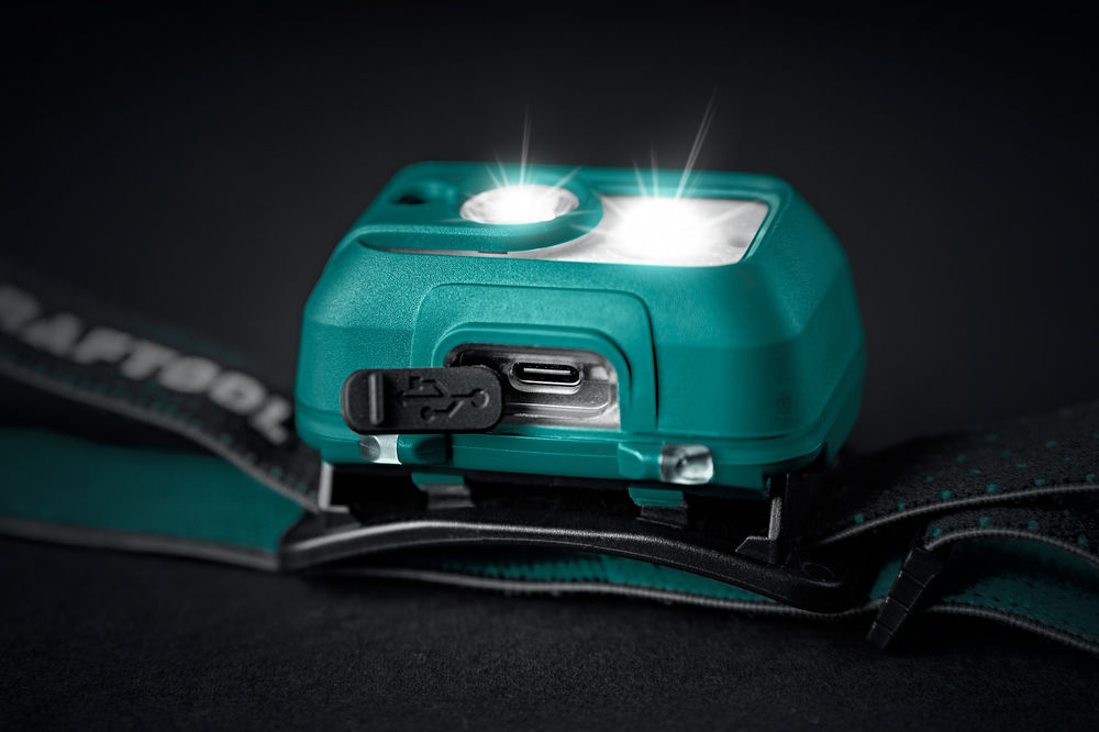 Фонарь налобный аккумуляторный 550 лм, 3 режима, 1800мАч KH-5 KRAFTOOL 56454