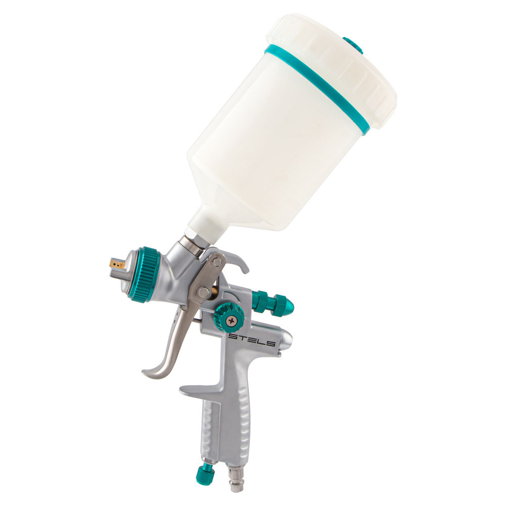 Краскораспылитель AG 901 LVMP профессиональный, гравитационного типа, сопло 1.3 и 1.1 мм Stels (57365)