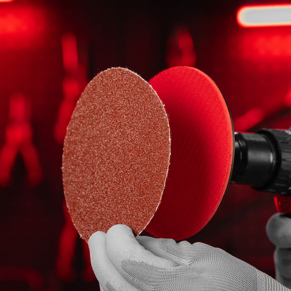 Круг абразивный на ворсовой подложке под липучку, P 36, 125 мм, 10 шт Matrix (73833)