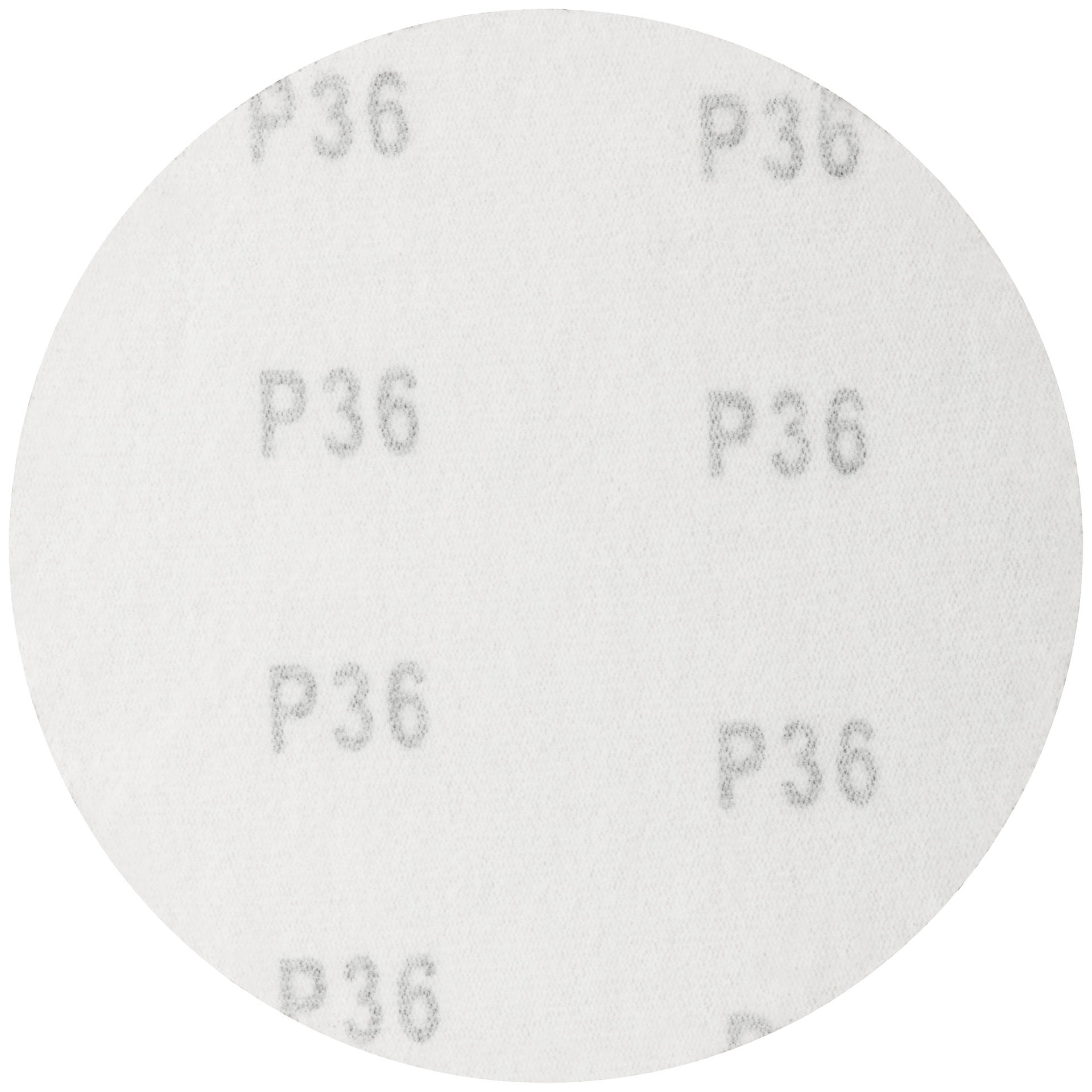 Круги абразивные шлифовальные на ворсовой основе под липучку ( Р36, 125 мм, 5шт.), Cutop Profi (85-577)