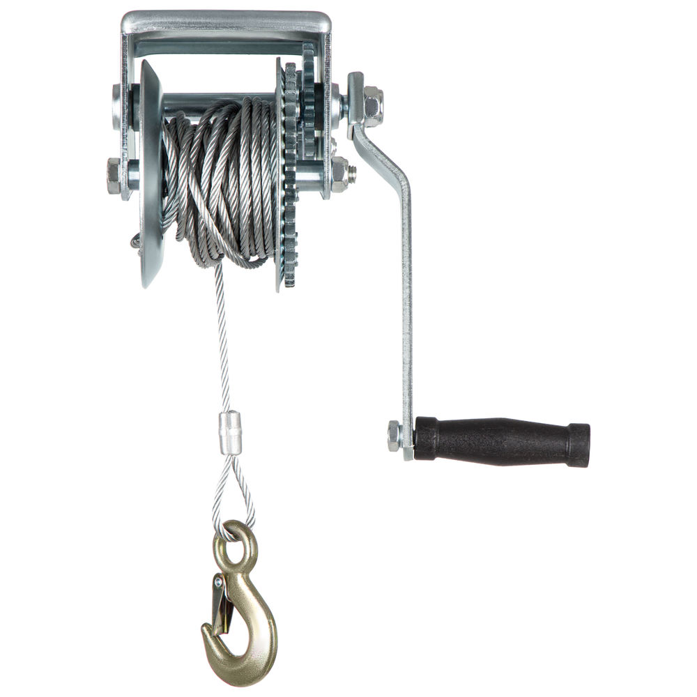 Лебедка шестеренчатая, тяга 0.8 т, тросовая Matrix (522735)